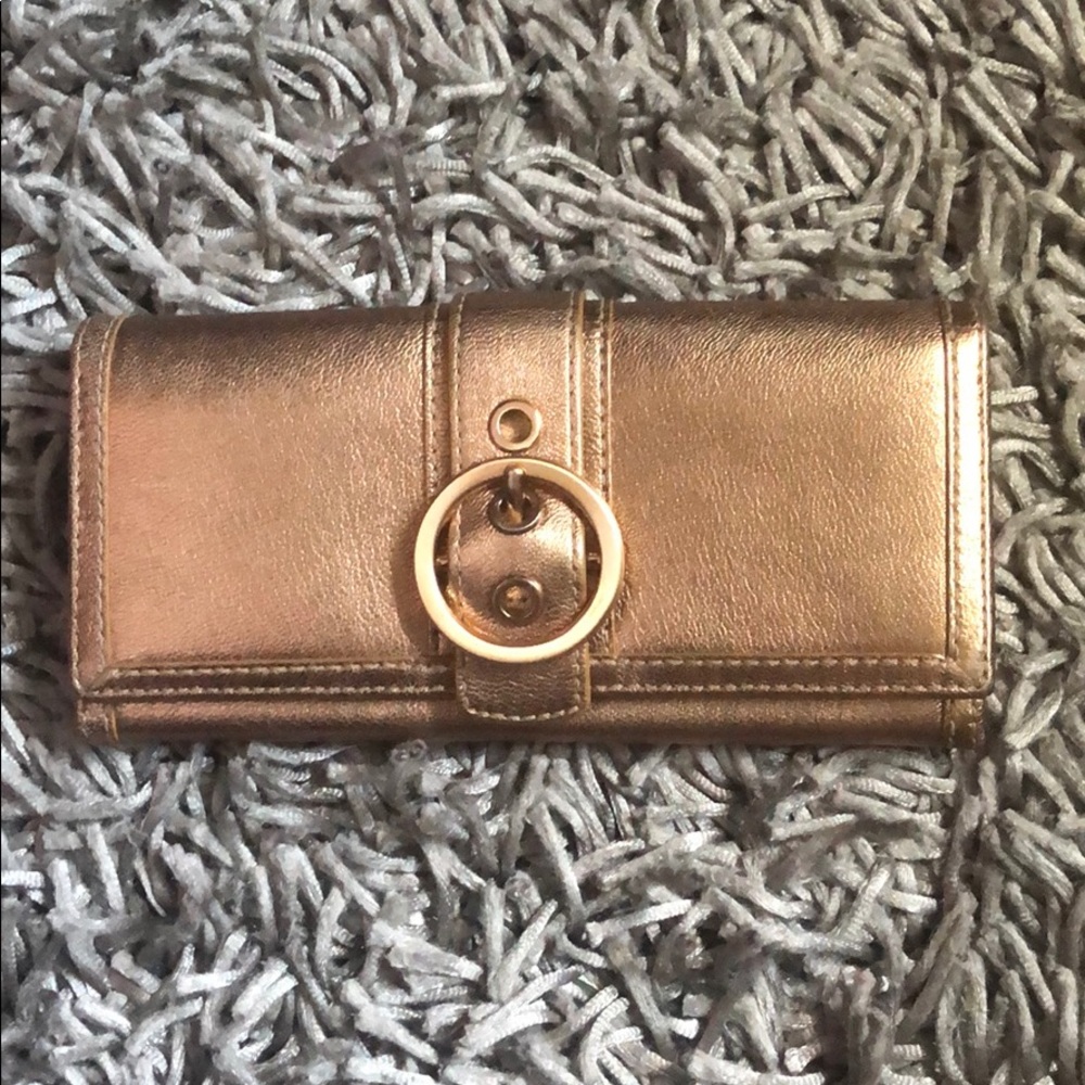 Gold Coach Wallet